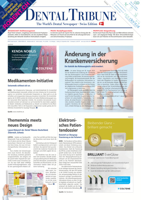 cover zu Dental Tribune Schweiz 06/2023
